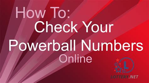 how to check powerball